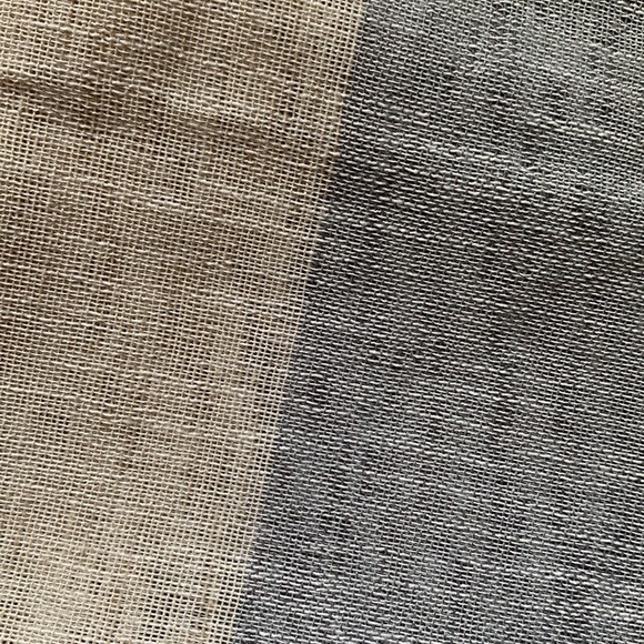 Window curtains 95”L x 40”W semi-sheer coastal neutral linen NEW - Picture 7 of 10